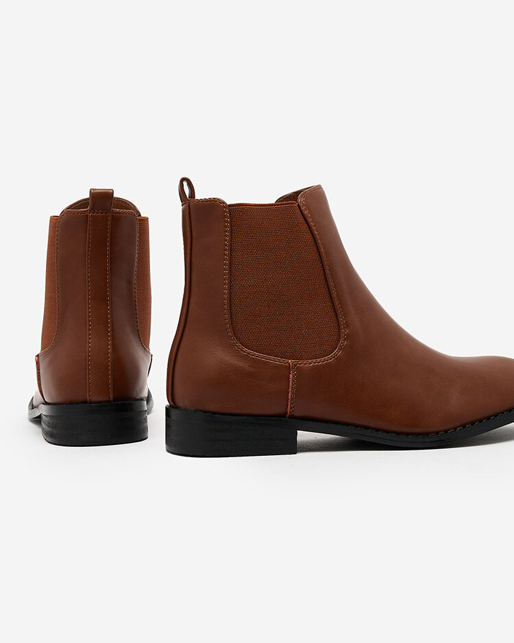 Royalfashion Čierne dámske čižmy a'la sztyblety s ozdobami Ederte