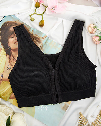 Royalfashion Dámska rebrovaná športová podprsenka