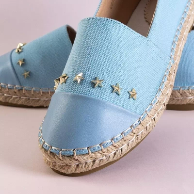 Modré dámske espadrilky s hviezdami Fraus - Obuv