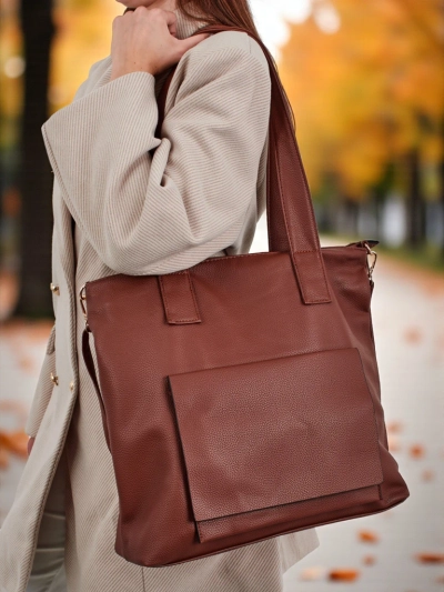 Velika ženska torbica shopper Moon Whisper iz eko usnja