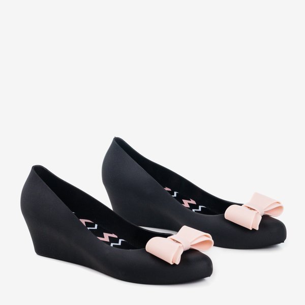 Dámska melissa z čiernej gumy na kline Grawiti - Obuv