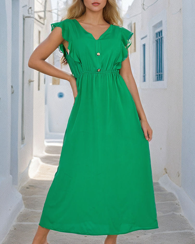 Royalfashion Dámske midi šaty s gombíkmi