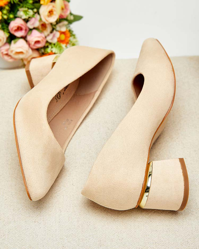 Royalfashion Dámske lodičky na nízkom podpätku Letrope