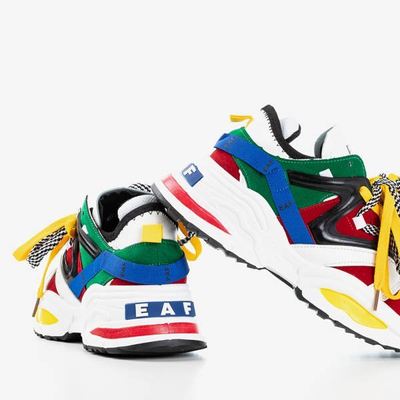 OUTLET Pestrofarebné dámske tenisky s hrubou podrážkou Eafi - Footwear