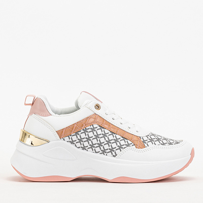 Ružovo-biele dámske športové topánky Weniso tenisky - Obuv