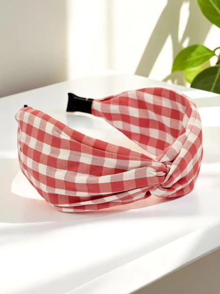 Royalfashion Kockovaná čelenka Claras