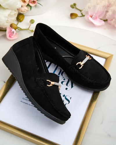 Royalfashion Dámske semišové mokasíny eko Ewo