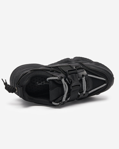 OUTLET Čierne dámske športové topánky tenisky Electri - Obuv