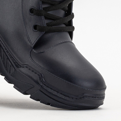 Dámske tmavomodré čižmy a'la gumáky Aiax - Obuv