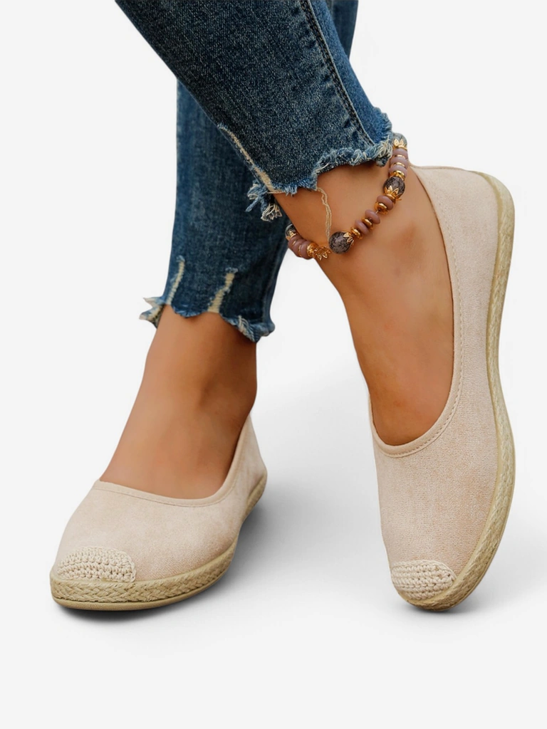 Royalfashion Dámske ekologické semišové espadrilky Aroles