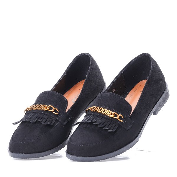 Czarne mokasyny Jadoir- Obuwie