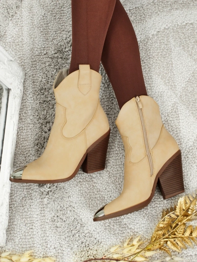 Kavbojke z visoko peto z okrasno konico Fang Glacier