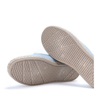 Modré koženkové espadrilky Serenah - Obuv