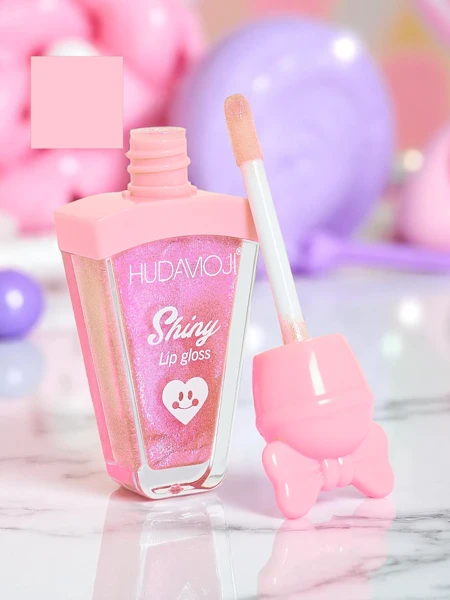 Lesk na pery s trblietkami, odtieň Svetloružový