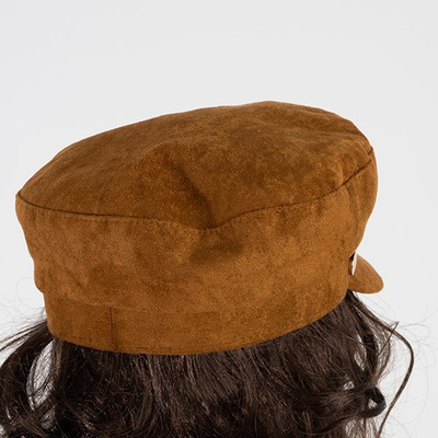Dámska hnedá baretka so šiltom - Čiapky
