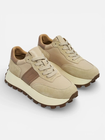 Športne ženske superge iz naravnega usnja Naterre