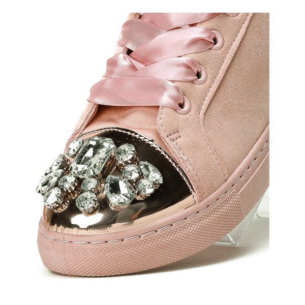 Emilyanine ružové kamienkové tenisky - Obuv