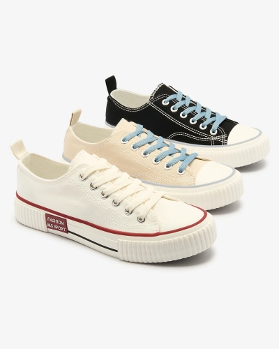 Čierne dámske šnurovacie tenisky Tasabba- Obuv