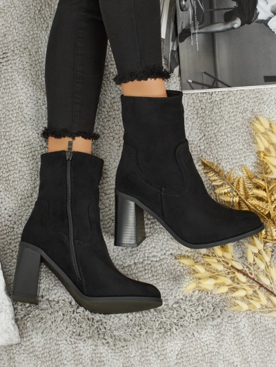 Ženski gležnarji iz eko semiša s peto Rune Fast