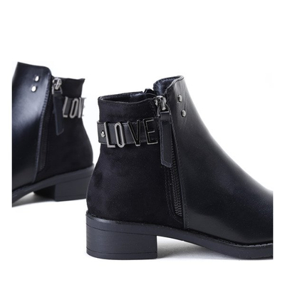 Czarne sztyblety na płaskim obcasie Addison - Obuwie