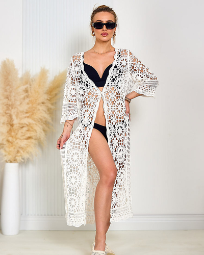 Royalfashion Dámsky čipkovaný plážový prehoz