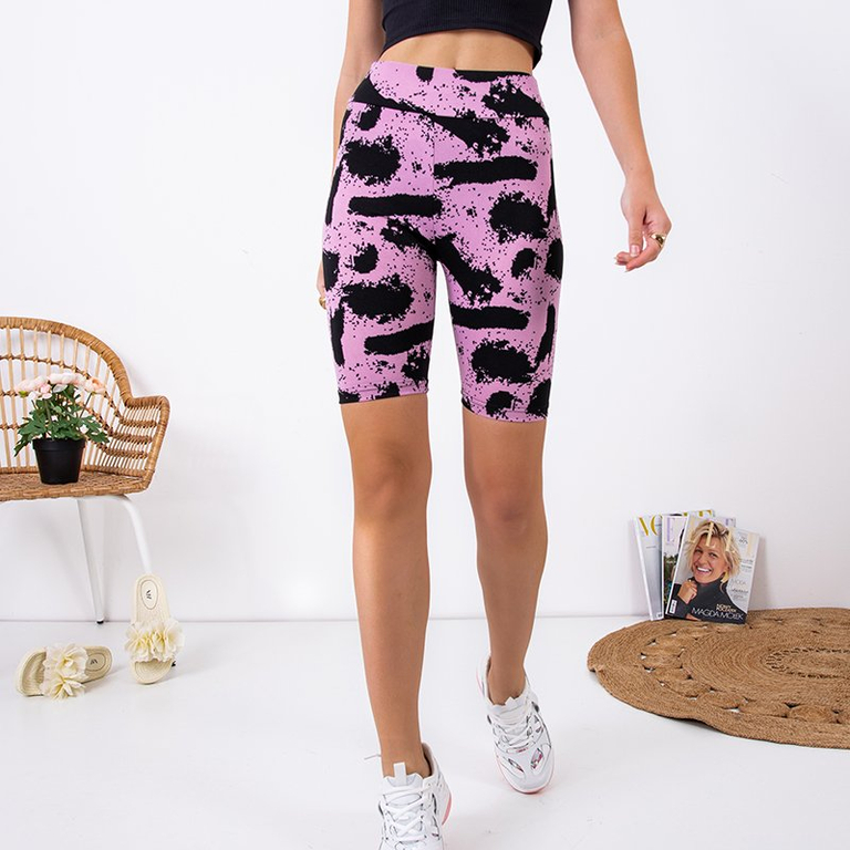 Fialové a čierne dámske cyklistické topánky - Oblečenie