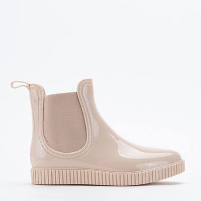 Béžové dámske krátke galoše Lamilu - obuv