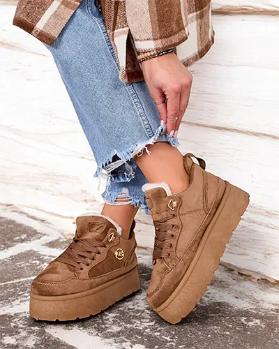 Royalfashion Dámske zateplené tenisky Zoovi