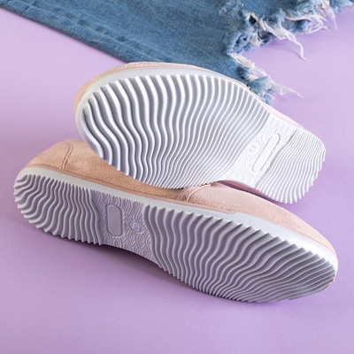 Svetloružová detská návlek na Kwiryna - Obuv