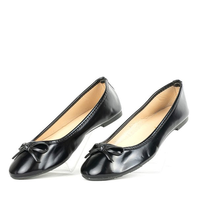 Čierne lakované baleríny Lucinda - Obuv