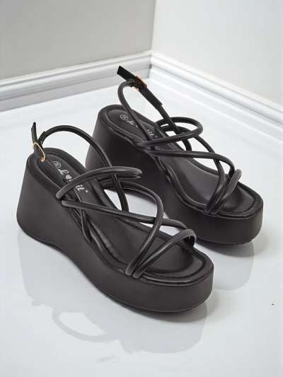 Royalfashion Ženski sandali s polno peto Skyline Straps