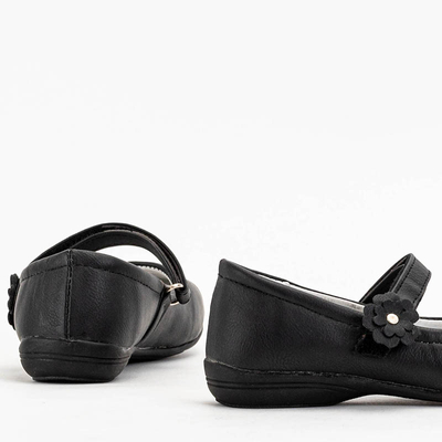 Čierne dievčenské topánky značky Carbi- Shoes