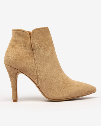 Royalfashion Svetlohnedé dámske čižmy Amalenika