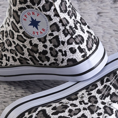 Vysoké dámske tenisky s potlačou pantera Inter - topánky