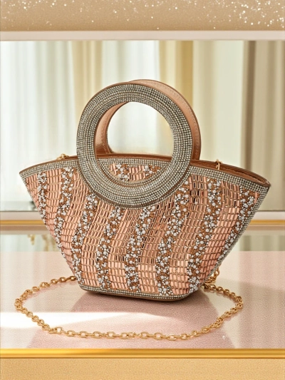 Majhna ženska torbica s cirkoni Sparkle Queen