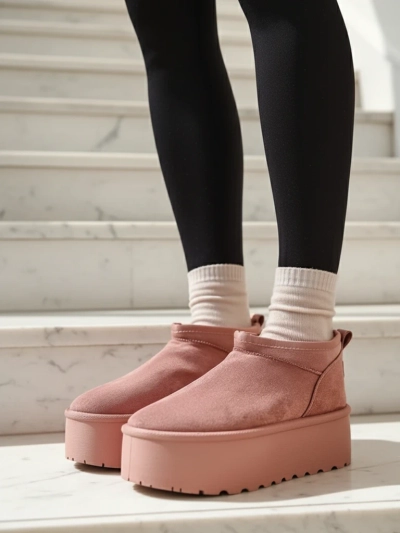 Royalfashion Dámske krátke čižmy a'la snow boots Ozozi