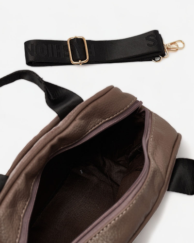 Royalfashion Dámska malá kabelka v tmavohnedej farbe