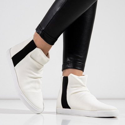 Dámska vysoká športová obuv ecru Freeqi - Obuv