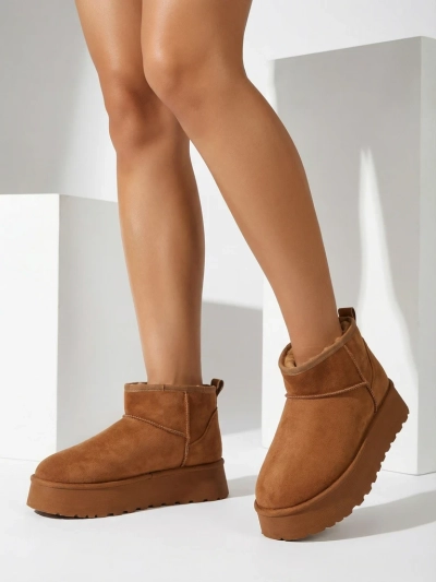 Royalfashion Krátke topánky podobné ženským snehovým čižmám Fortesse