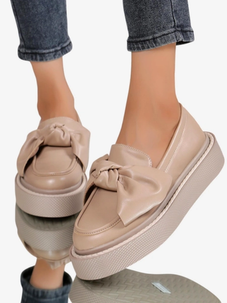 Royalfashion Elegantné dámske mokasíny s mašľou Ortto