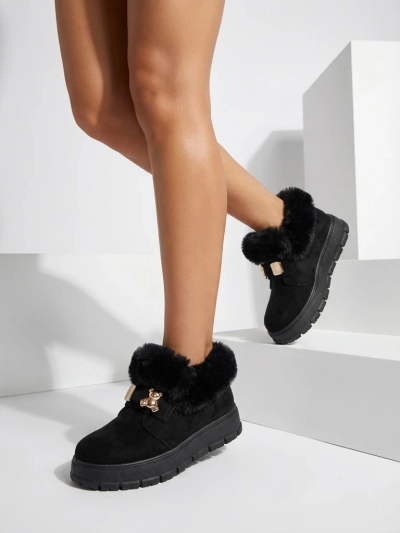 Royalfashion Dámske krátke čižmy a'la snow boots Dobis