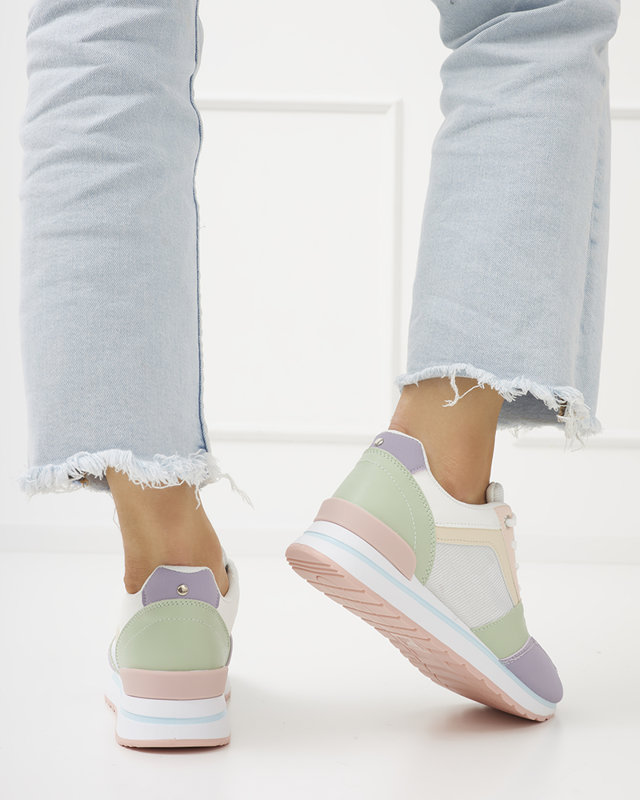 Viacfarebné dámske športové tenisky s trblietkami Berilan - Obuv