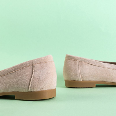 Dámske béžové mokasíny s tryskami Iliana - Obuv