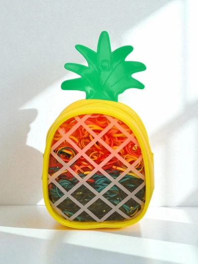 Royalfashion Večbarvne silikonske gumice Ananas
