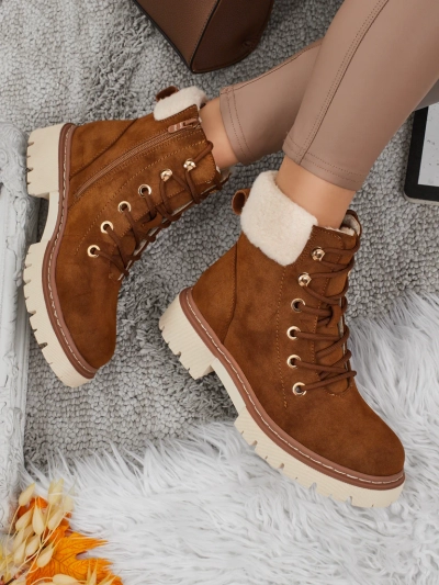 Ženski škornji s krznom Tessara