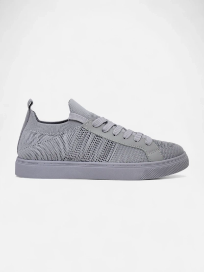 Androsia Gray Sneakers – Stilski športni čevlji z ravnim podplatom za poletje in pomlad