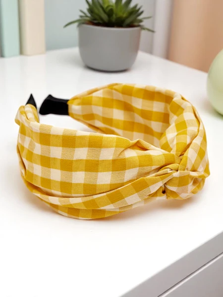 Royalfashion Károvaná čelenka Clara