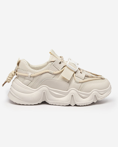 Béžová dámska športová obuv tenisky Electri - Footwear