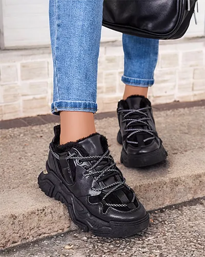 Royalfashion Dámske zateplené tenisky Cyrenna