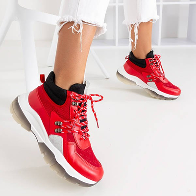 Kirston Red High Top Trainers - Obuv